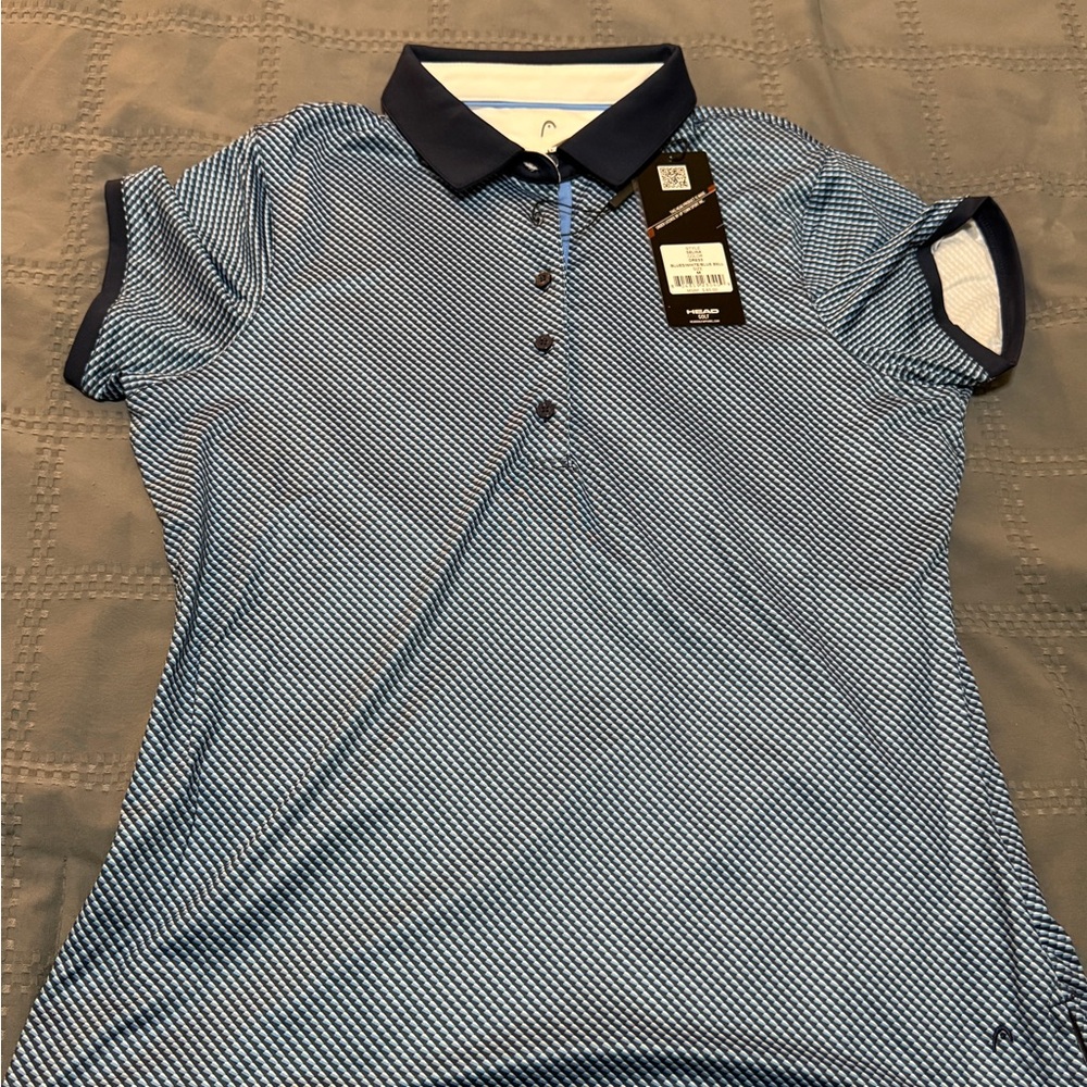 Head Golf  Polo Shirt Dress Blue